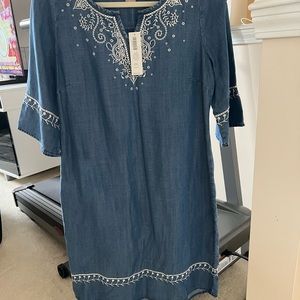 NWT chicos denim short dress